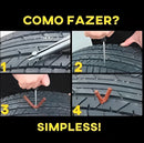 🚗🏍️ KIT REPARADOR DE PNEUS — PRATICIDADE PARA EMERGÊNCIAS