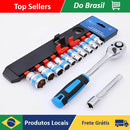 🔧 KIT DE FERRAMENTAS 12 PEÇAS — RESISTÊNCIA E PRATICIDADE