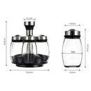 🧂 Porta-Temperos Giratório com 6 Potes de Vidro — Organização e Praticidade na Sua Cozinha!