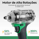 🔥 PARAFUSADEIRA DE IMPACTO 21V — 450Nm DE POTÊNCIA