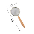🥄 Peneira de Aço Inox com Cabo de Madeira
